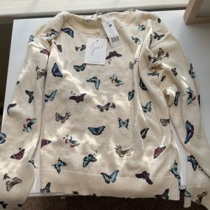 NWT Joie cream Butterfly Sweater size XS